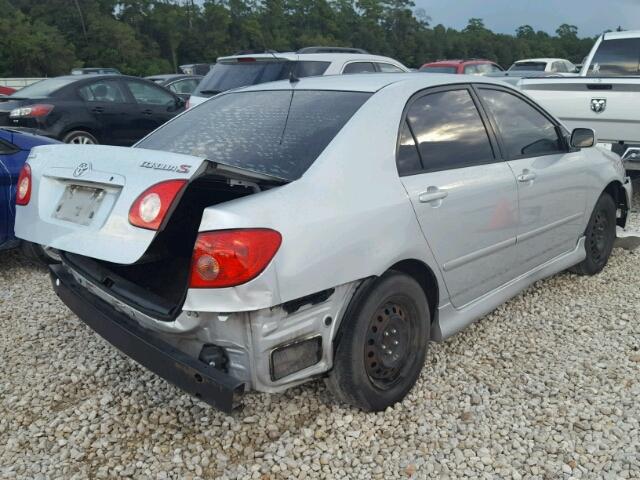 1NXBR32E17Z794353 - 2007 TOYOTA COROLLA SILVER photo 4