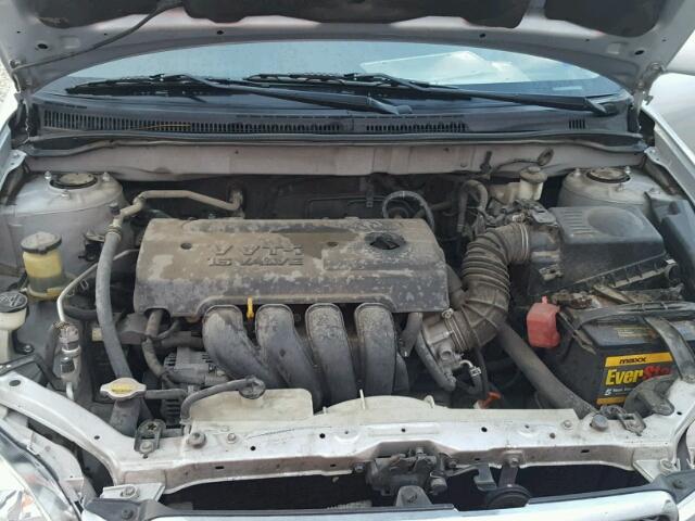 1NXBR32E17Z794353 - 2007 TOYOTA COROLLA SILVER photo 7