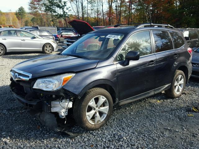 JF2SJAHC3GH475990 - 2016 SUBARU FORESTER 2 GRAY photo 2