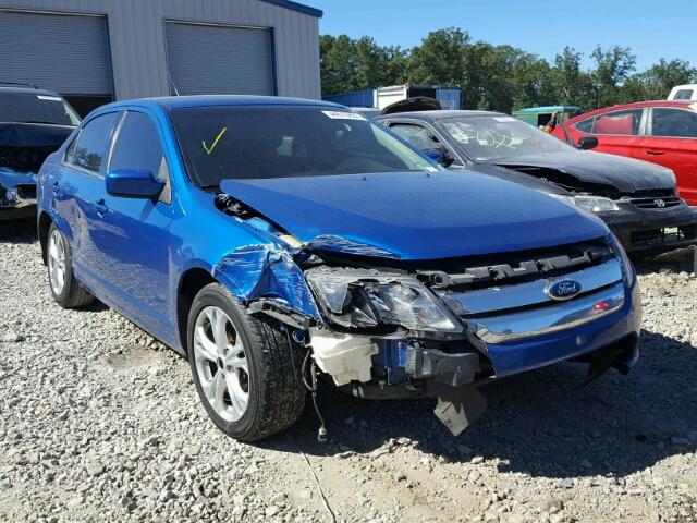 3FAHP0HA6CR152449 - 2012 FORD FUSION SE BLUE photo 1