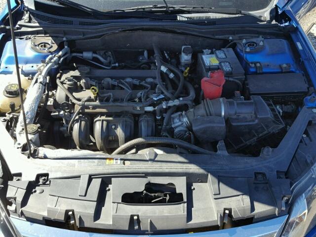 3FAHP0HA6CR152449 - 2012 FORD FUSION SE BLUE photo 7