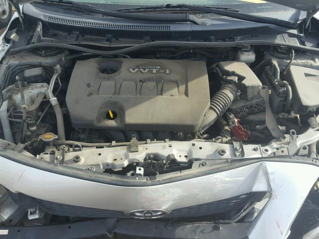 1NXBU40E29Z067944 - 2009 TOYOTA COROLLA SILVER photo 7