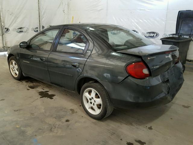 1B3ES46CX1D181239 - 2001 DODGE NEON GREEN photo 3