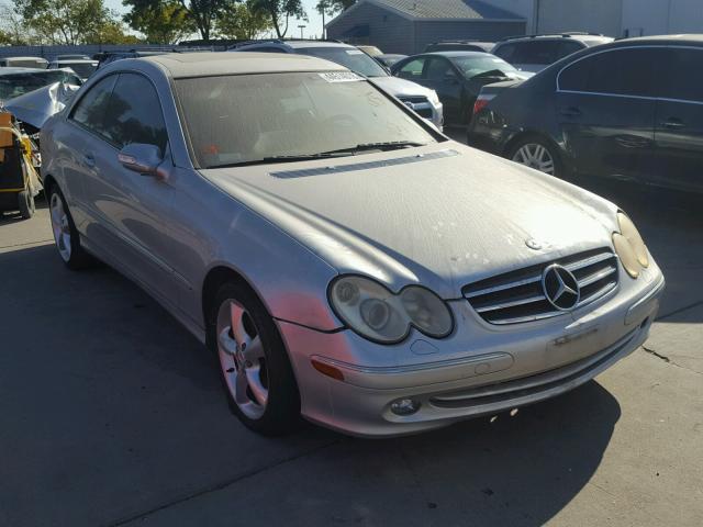 WDBTJ65J24F104795 - 2004 MERCEDES-BENZ CLK 320C SILVER photo 1