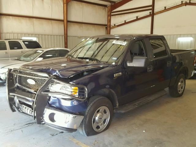 1FTPW14V87KC71539 - 2007 FORD F150 SUPER BLUE photo 2