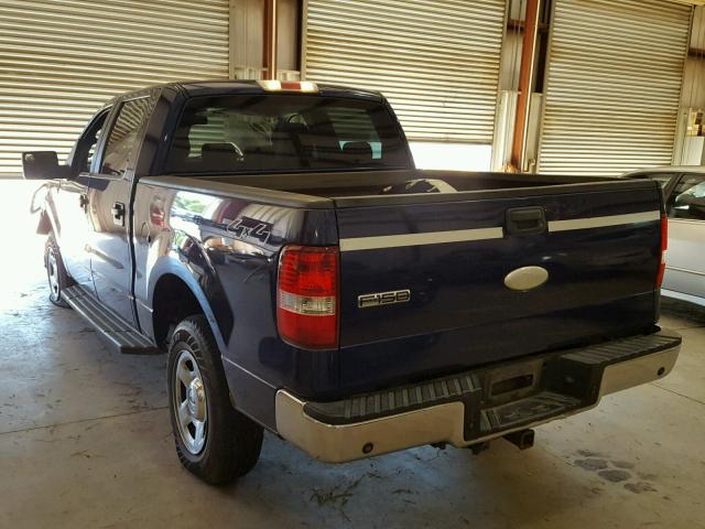 1FTPW14V87KC71539 - 2007 FORD F150 SUPER BLUE photo 3