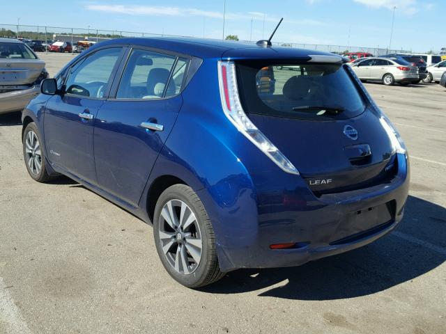 1N4BZ0CP3GC304378 - 2016 NISSAN LEAF SV BLUE photo 3