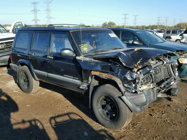 1J4FF68SXXL556238 - 1999 JEEP CHEROKEE S BLACK photo 1