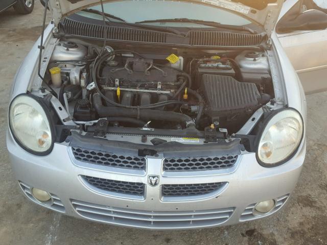 1B3ES56C45D199795 - 2005 DODGE NEON SXT SILVER photo 7