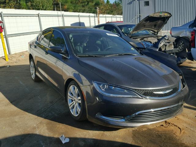 1C3CCCAB3FN623070 - 2015 CHRYSLER 200 LIMITE GRAY photo 1