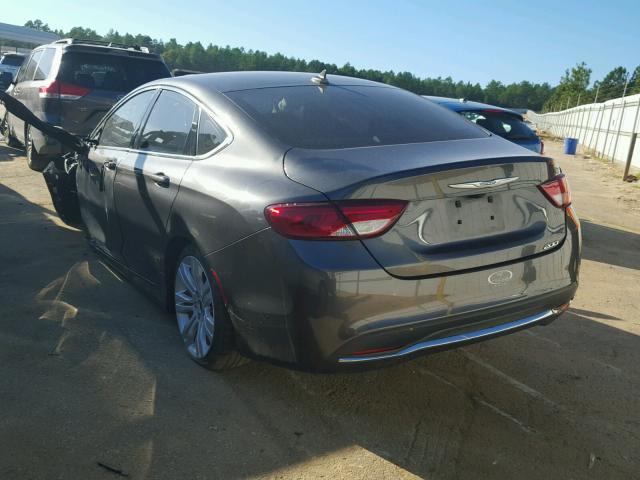 1C3CCCAB3FN623070 - 2015 CHRYSLER 200 LIMITE GRAY photo 3