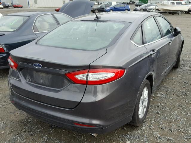 3FA6P0G72FR307130 - 2015 FORD FUSION S CHARCOAL photo 4