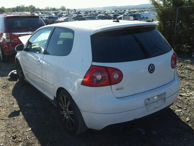 WVWEV71K38W305842 - 2008 VOLKSWAGEN GTI WHITE photo 3