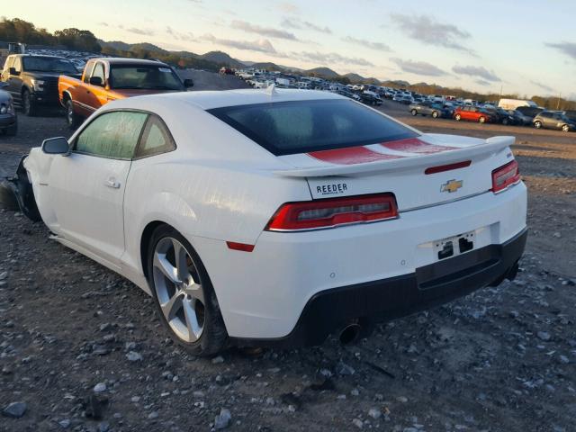 2G1FD1E35F9300440 - 2015 CHEVROLET CAMARO LT WHITE photo 3