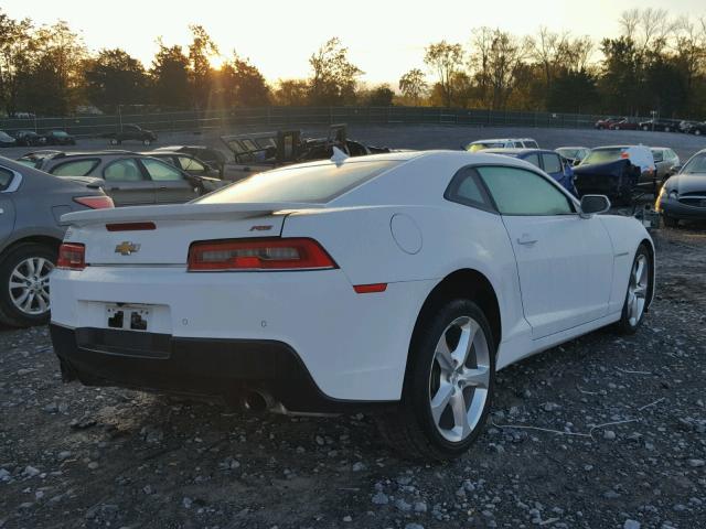 2G1FD1E35F9300440 - 2015 CHEVROLET CAMARO LT WHITE photo 4