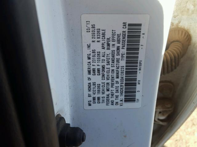 1HGCR2F80DA139235 - 2013 HONDA ACCORD EXL Ağ foto 10