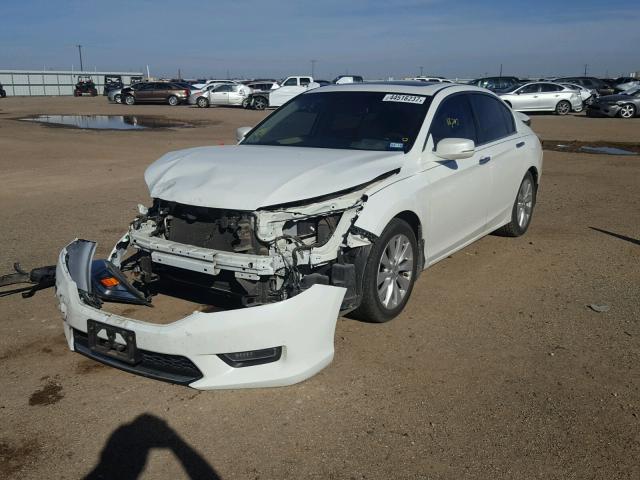 1HGCR2F80DA139235 - 2013 HONDA ACCORD EXL WHITE photo 2