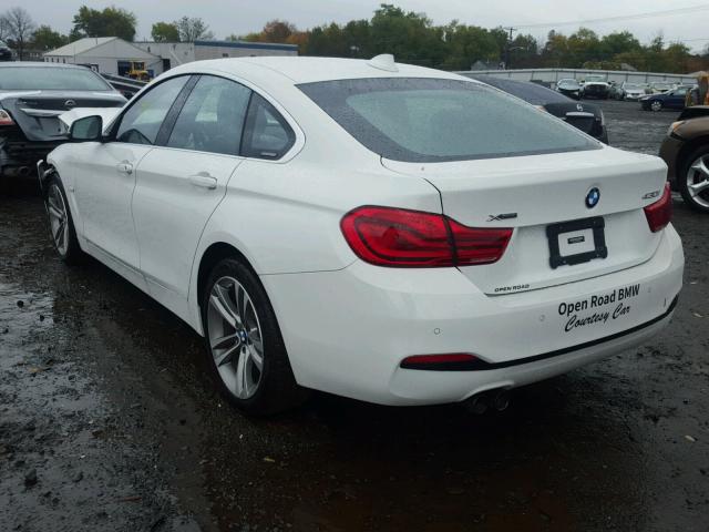 WBA4J3C55JBB97700 - 2018 BMW 430XI GRAN WHITE photo 3