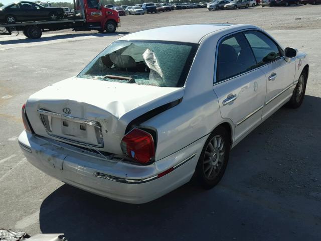 KMHFU45E34A362765 - 2004 HYUNDAI XG 350 WHITE photo 4