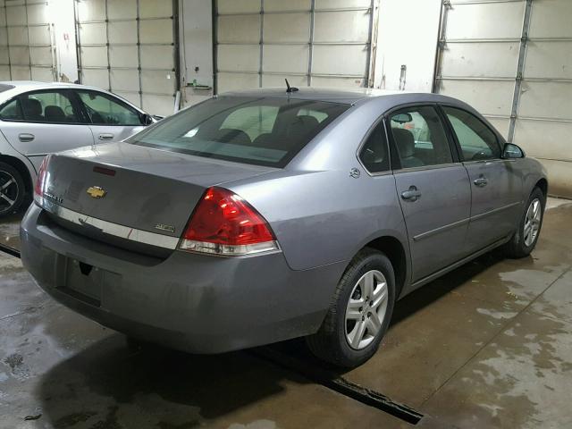 2G1WT58K069428422 - 2006 CHEVROLET IMPALA LT GRAY photo 4