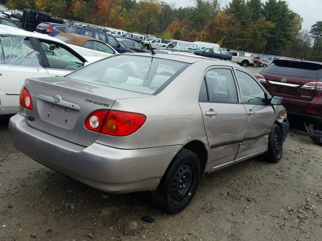 2T1BR32E43C156707 - 2003 TOYOTA COROLLA CE BEIGE photo 4