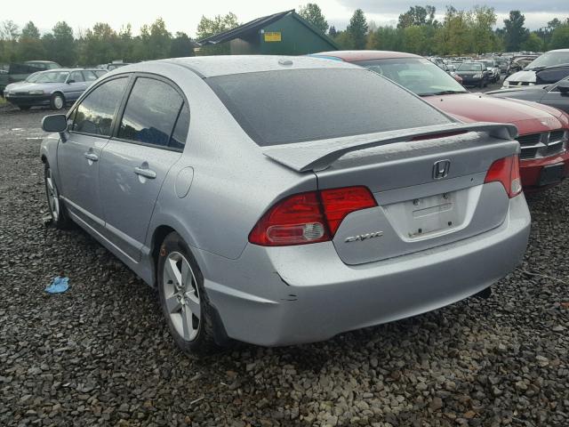 1HGFA16827L023221 - 2007 HONDA CIVIC EX SILVER photo 3