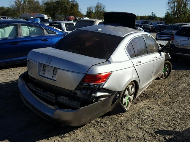 1HGCP26818A015941 - 2008 HONDA ACCORD EXL SILVER photo 4