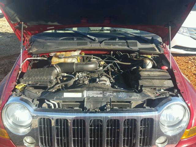 1J4GL58K15W649913 - 2005 JEEP LIBERTY RED photo 7
