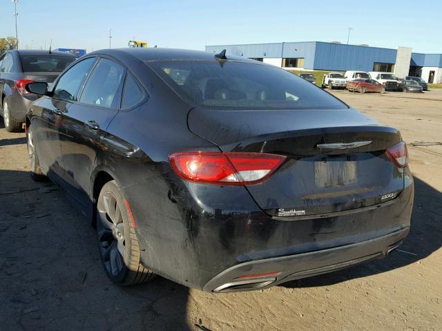 1C3CCCBB8FN622284 - 2015 CHRYSLER 200 S BLACK photo 3