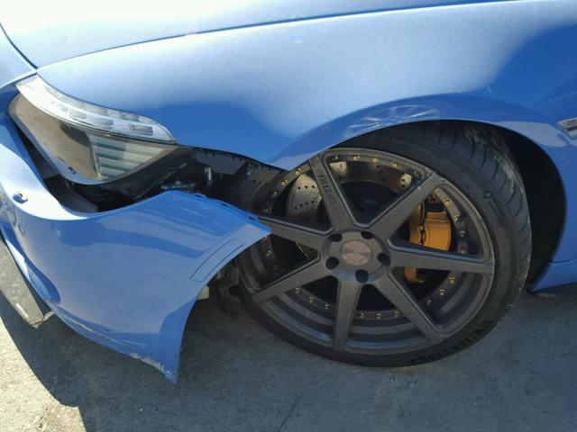 WBSEH93406B797423 - 2006 BMW M6 BLUE photo 10