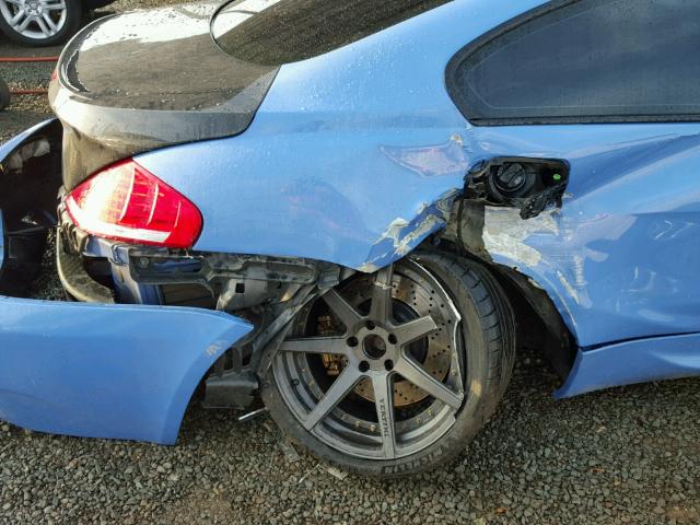 WBSEH93406B797423 - 2006 BMW M6 BLUE photo 9