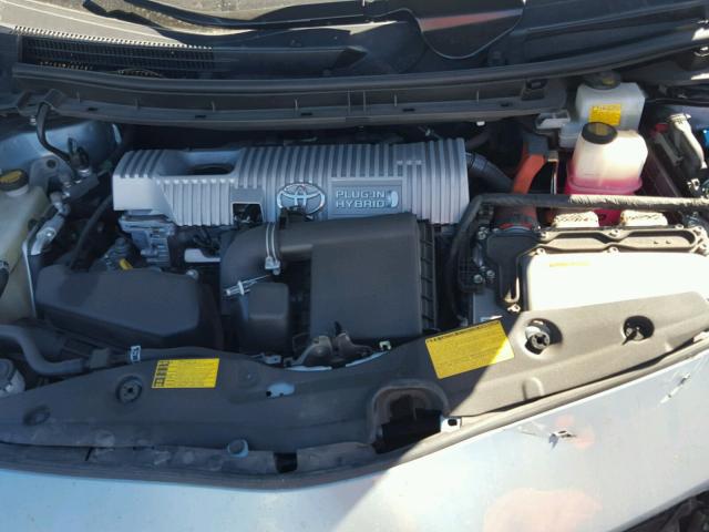 JTDKN3DP3C3020975 - 2012 TOYOTA PRIUS PLUG GRAY photo 7