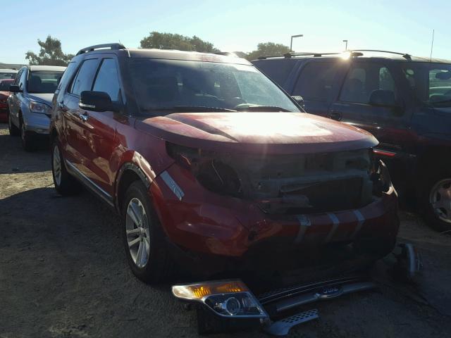 1FM5K7D85DGC00146 - 2013 FORD EXPLORER X BURGUNDY photo 1