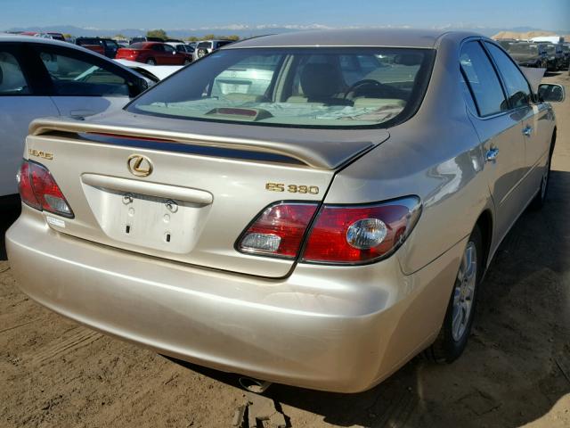 JTHBA30G245012162 - 2004 LEXUS ES 330 GOLD photo 4