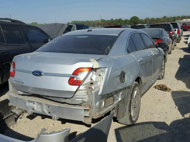 1FAHP2DW8AG166449 - 2010 FORD TAURUS SE SILVER photo 4