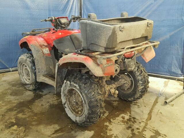 1HFTE3826C4000285 - 2012 HONDA TRX500 FM RED photo 3