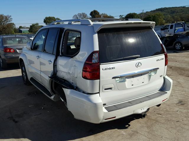 JTJBT20X880155638 - 2008 LEXUS GX 470 WHITE photo 3