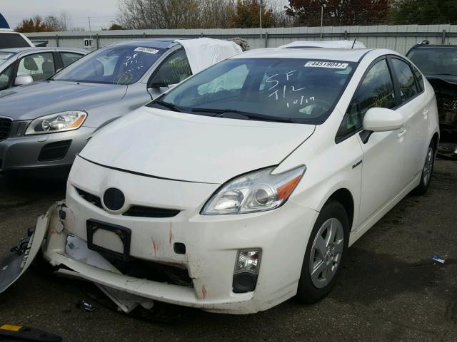 JTDKN3DU8A0229178 - 2010 TOYOTA PRIUS WHITE photo 2