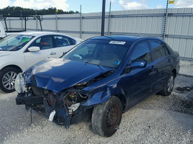 1NXBR32E65Z444861 - 2005 TOYOTA COROLLA CE BLUE photo 2