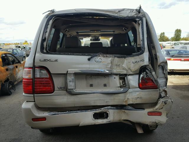 JTJHT00W443543951 - 2004 LEXUS LX 470 CREAM photo 9