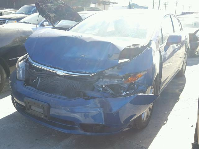 19XFB2F82CE304472 - 2012 HONDA CIVIC BLUE photo 2