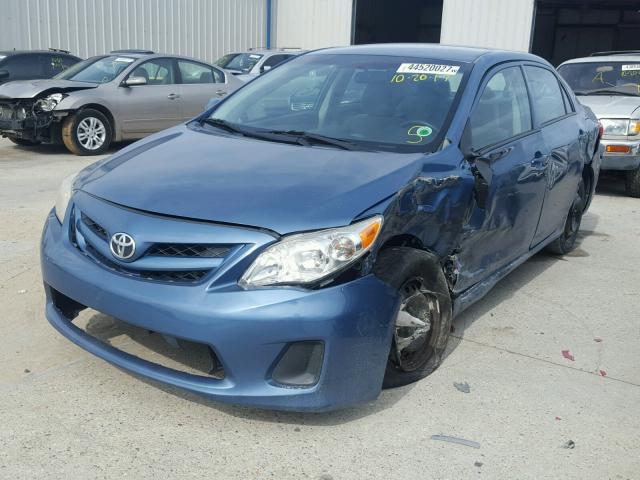 5YFBU4EE7CP066578 - 2012 TOYOTA COROLLA BA BLUE photo 2