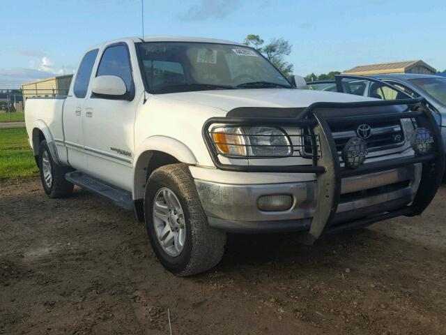 5TBRT38162S239963 - 2002 TOYOTA TUNDRA ACC WHITE photo 1