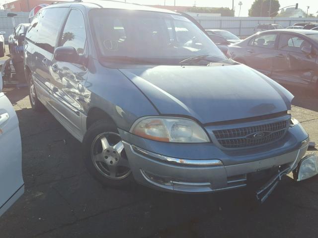 2FMZA5343YBA50820 - 2000 FORD WINDSTAR S BLUE photo 1