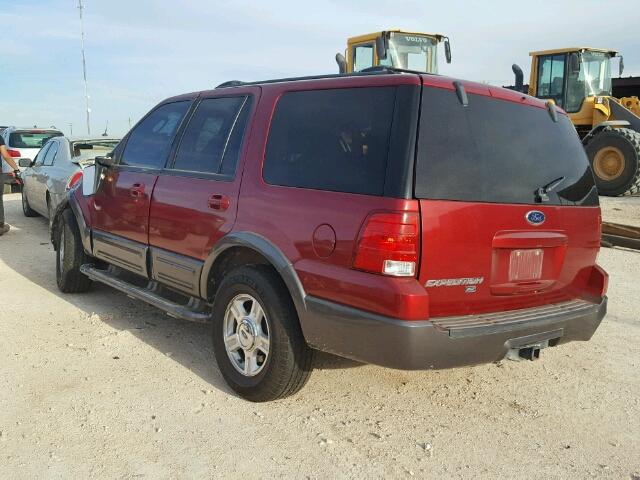 1FMRU15W74LA43619 - 2004 FORD EXPEDITION MAROON photo 3