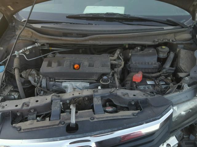 2HGFB2E52CH572595 - 2012 HONDA CIVIC GRAY photo 7