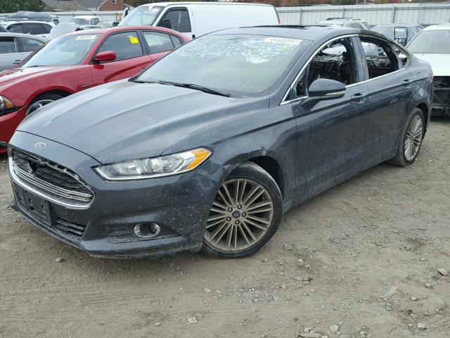 3FA6P0HD9FR149468 - 2015 FORD FUSION SE GRAY photo 2