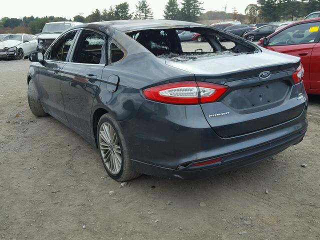 3FA6P0HD9FR149468 - 2015 FORD FUSION SE GRAY photo 3