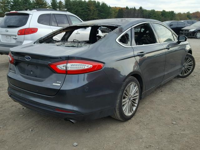 3FA6P0HD9FR149468 - 2015 FORD FUSION SE GRAY photo 4