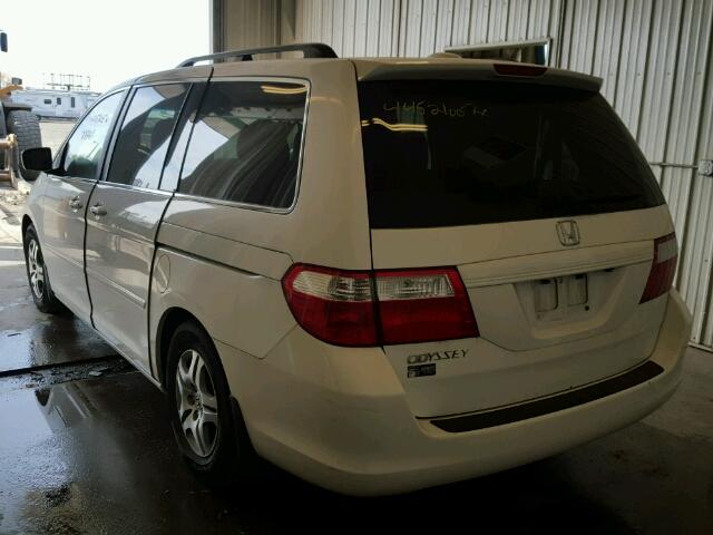 5FNRL38756B064398 - 2006 HONDA ODYSSEY WHITE photo 3